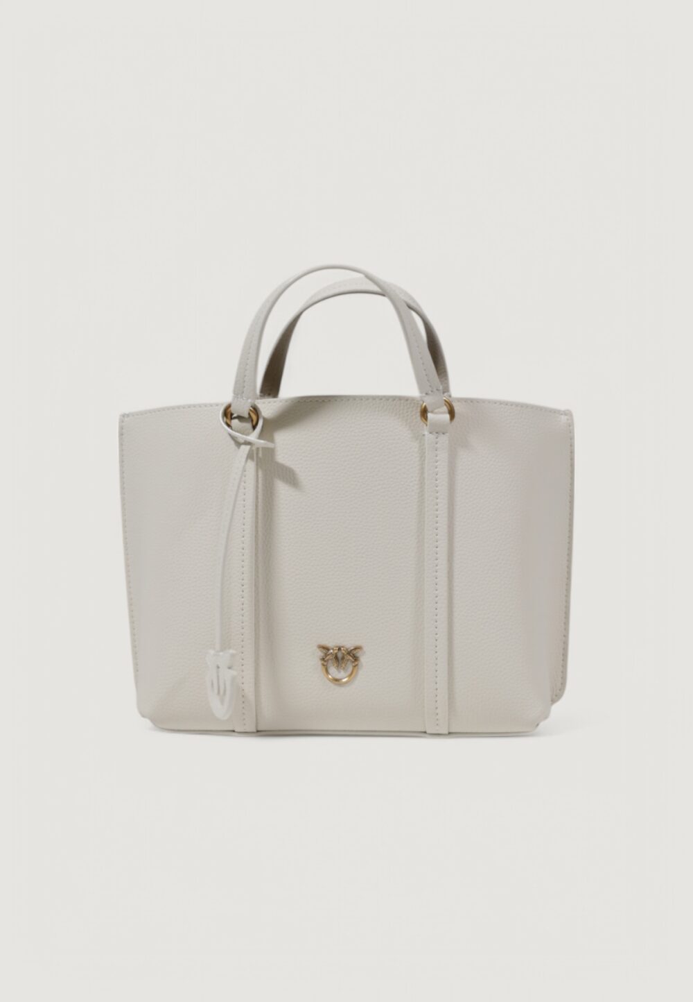 Borsa Pinko CARRIE SHOPPER CLASSIC PELLE Bianco - Foto 2