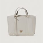 Borsa Pinko CARRIE SHOPPER CLASSIC PELLE Bianco - Foto 2