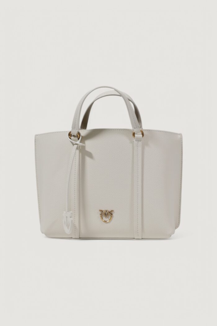 Borsa Pinko CARRIE SHOPPER CLASSIC PELLE Bianco