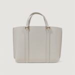 Borsa Pinko CARRIE SHOPPER CLASSIC PELLE Bianco - Foto 5