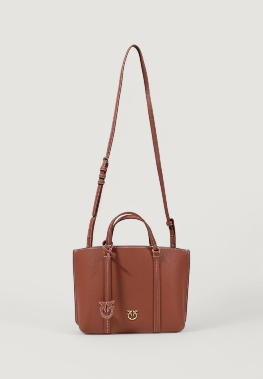 Borsa Pinko CARRIE SHOPPER CLASSIC PELLE Mattone - Foto 1
