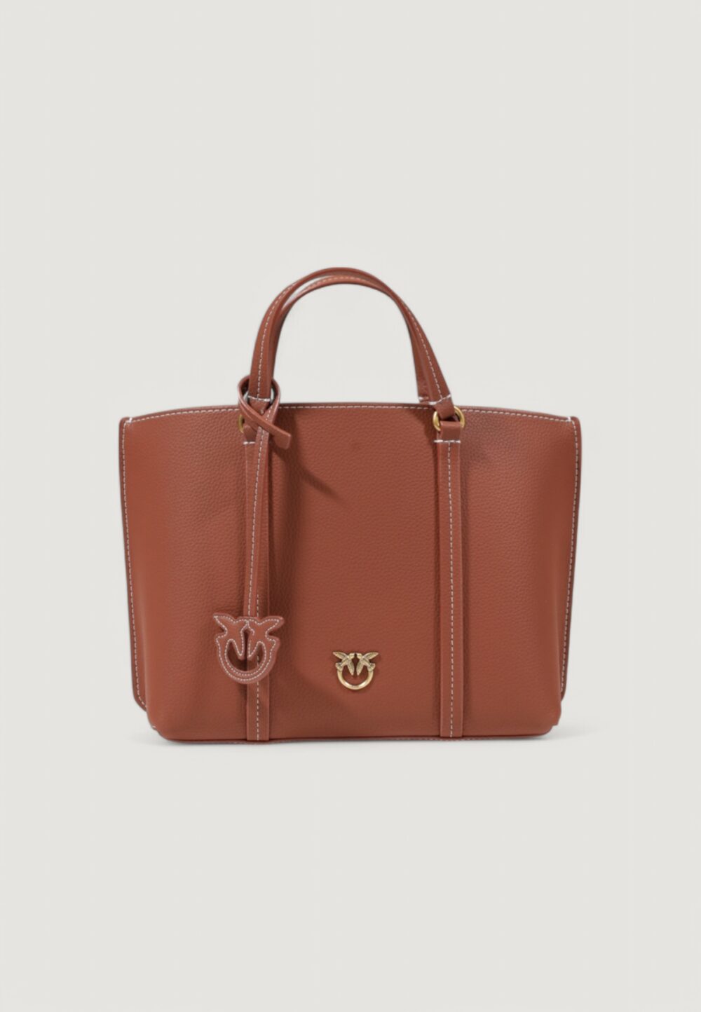 Borsa Pinko CARRIE SHOPPER CLASSIC PELLE Mattone - Foto 2