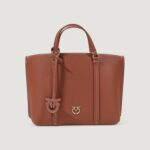 Borsa Pinko CARRIE SHOPPER CLASSIC PELLE Mattone - Foto 2