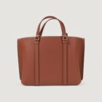 Borsa Pinko CARRIE SHOPPER CLASSIC PELLE Mattone - Foto 5