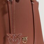 Borsa Pinko CARRIE SHOPPER CLASSIC PELLE Mattone - Foto 3