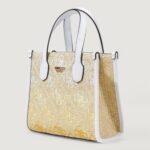 Borsa Guess SILVANA MINI 2 COMP TOTE Bianco - Foto 3