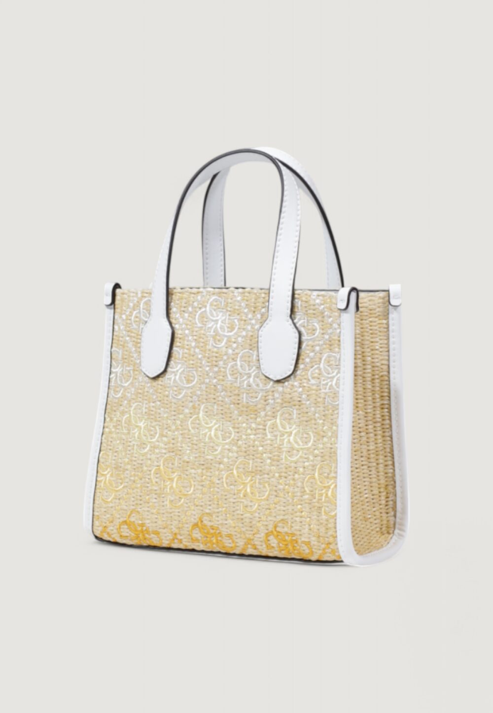 Borsa Guess SILVANA MINI 2 COMP TOTE Bianco - Foto 5