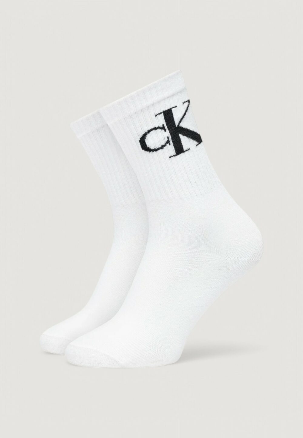 Calzini Calvin Klein Jeans CKJ WOMEN SOCK 2P MONOGRAM Bianco - Foto 1