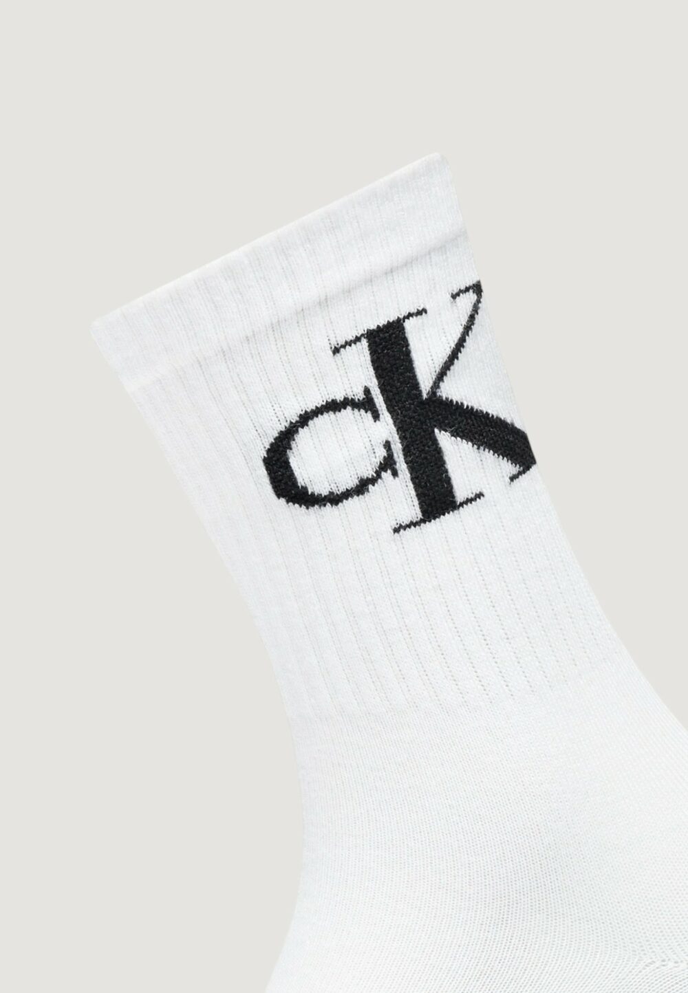 Calzini Calvin Klein Jeans CKJ WOMEN SOCK 2P MONOGRAM Bianco - Foto 3