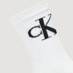 Calzini Calvin Klein Jeans CKJ WOMEN SOCK 2P MONOGRAM Bianco - Foto 3