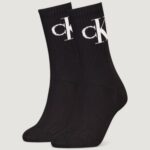 Calzini Calvin Klein Jeans CKJ WOMEN SOCK 2P MONOGRAM Nero - Foto 1