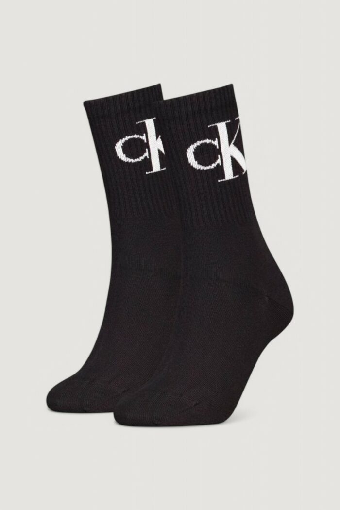 Calzini Calvin Klein CKJ WOMEN SOCK 2P MONOGRAM Nero