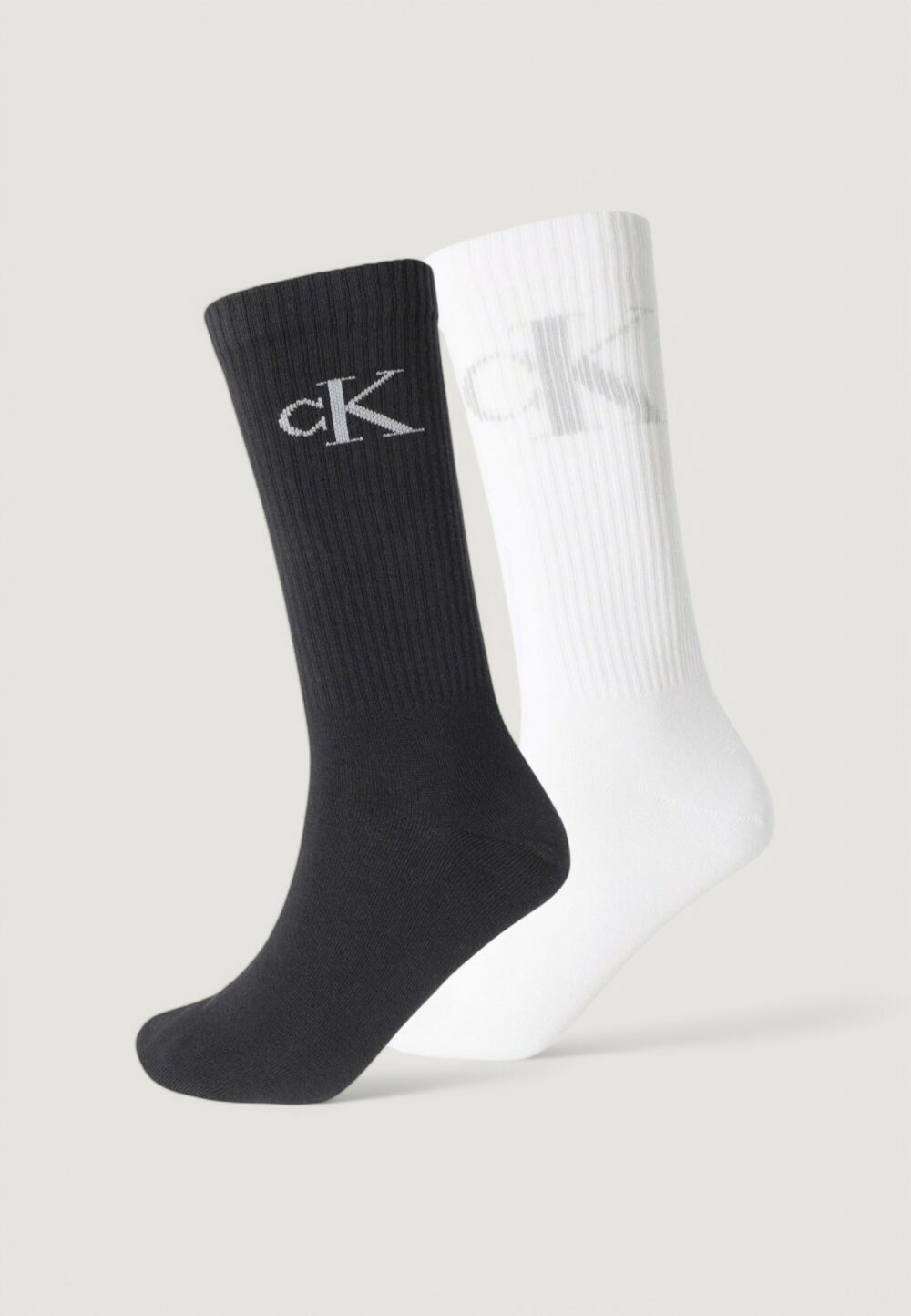 Calzini Lunghi Calvin Klein Jeans CKJ MEN SOCK 2P SHADOW RIB LOG Nero - Foto 1