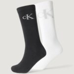 Calzini Lunghi Calvin Klein Jeans CKJ MEN SOCK 2P SHADOW RIB LOG Nero - Foto 1