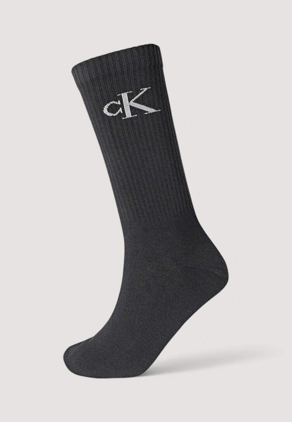 Calzini Lunghi Calvin Klein Jeans CKJ MEN SOCK 2P SHADOW RIB LOG Nero - Foto 2