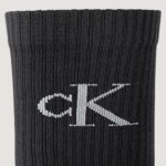 Calzini Lunghi Calvin Klein Jeans CKJ MEN SOCK 2P SHADOW RIB LOG Nero - Foto 4