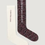 Calzini Lunghi Calvin Klein Jeans CKJ MEN SOCK 2P SPACEDYE Panna - Foto 1