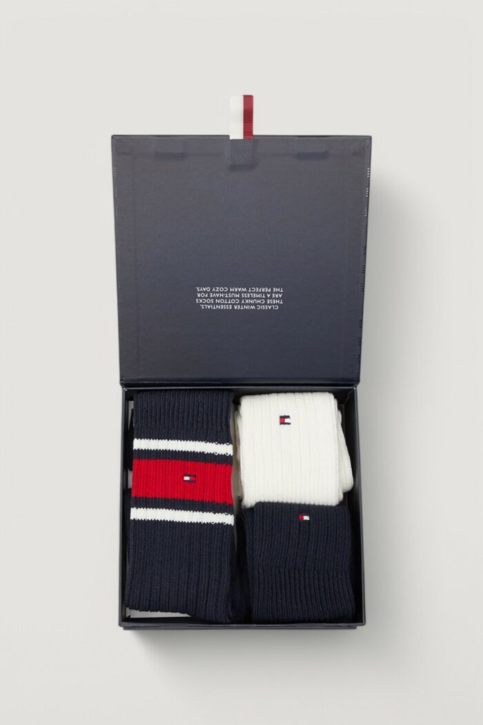 Calzini Lunghi Tommy Hilfiger TH MEN SOCK 3P GIFTBOX BOOTSOCK Blu