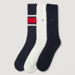 Calzini Lunghi Tommy Hilfiger TH MEN SOCK 3P GIFTBOX BOOTSOCK Blu - Foto 2