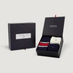 Calzini Lunghi Tommy Hilfiger TH MEN SOCK 3P GIFTBOX BOOTSOCK Blu - Foto 4