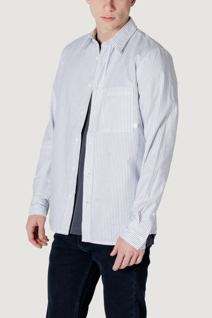 Camicia manica lunga Calvin Klein OXFORD SHIRT Bianco – Blu