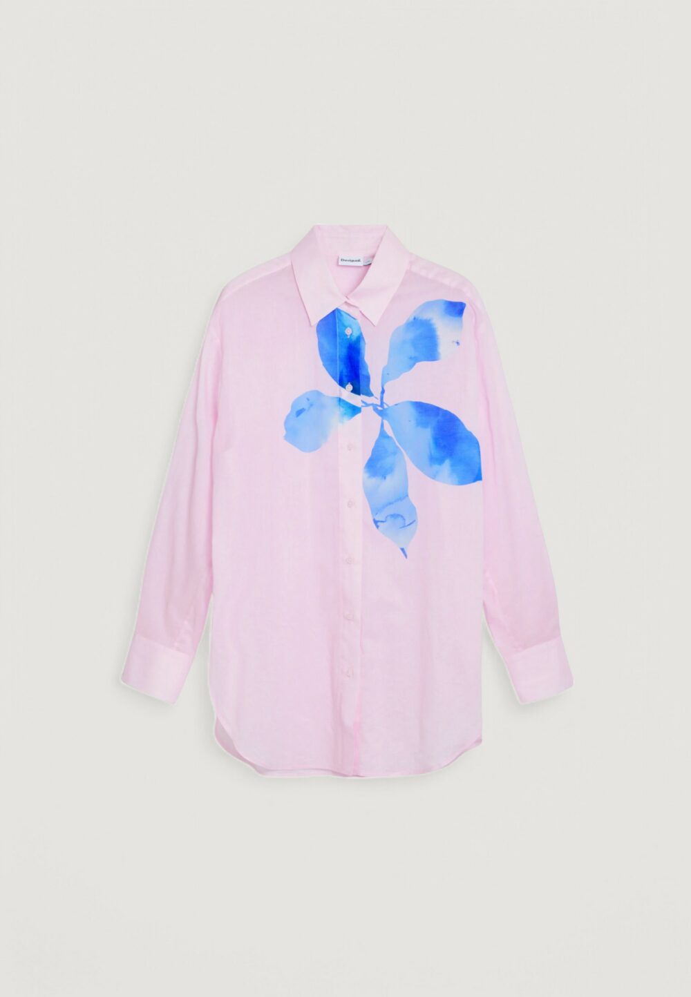 Camicia manica lunga Desigual SHIRT_WATER FLOWER_LACROIX Rosa - Foto 3