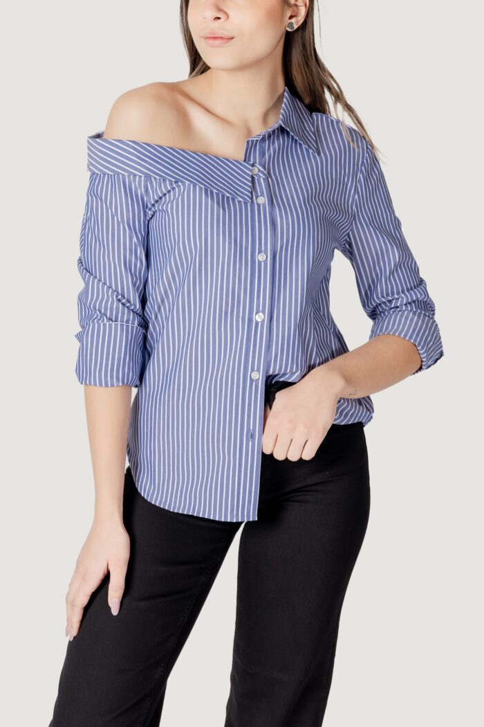 Camicia manica lunga Only Onlmaia Ls Asymmestrisk Shirt Wvn Indigo