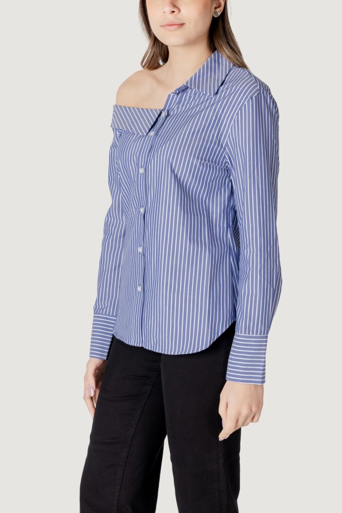 Camicia manica lunga Only Onlmaia Ls Asymmestrisk Shirt Wvn Indigo