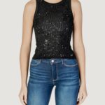 Canotta Guess ALEXIA SEQUINS TANK Nero - Foto 1