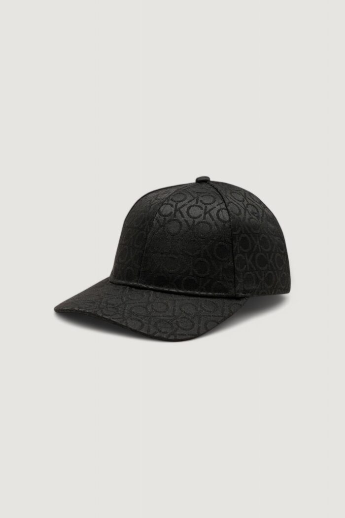 Cappello con visiera Calvin Klein MONOGRAM JACQUARD Nero