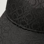 Cappello con visiera Calvin Klein MONOGRAM JACQUARD Nero - Foto 2