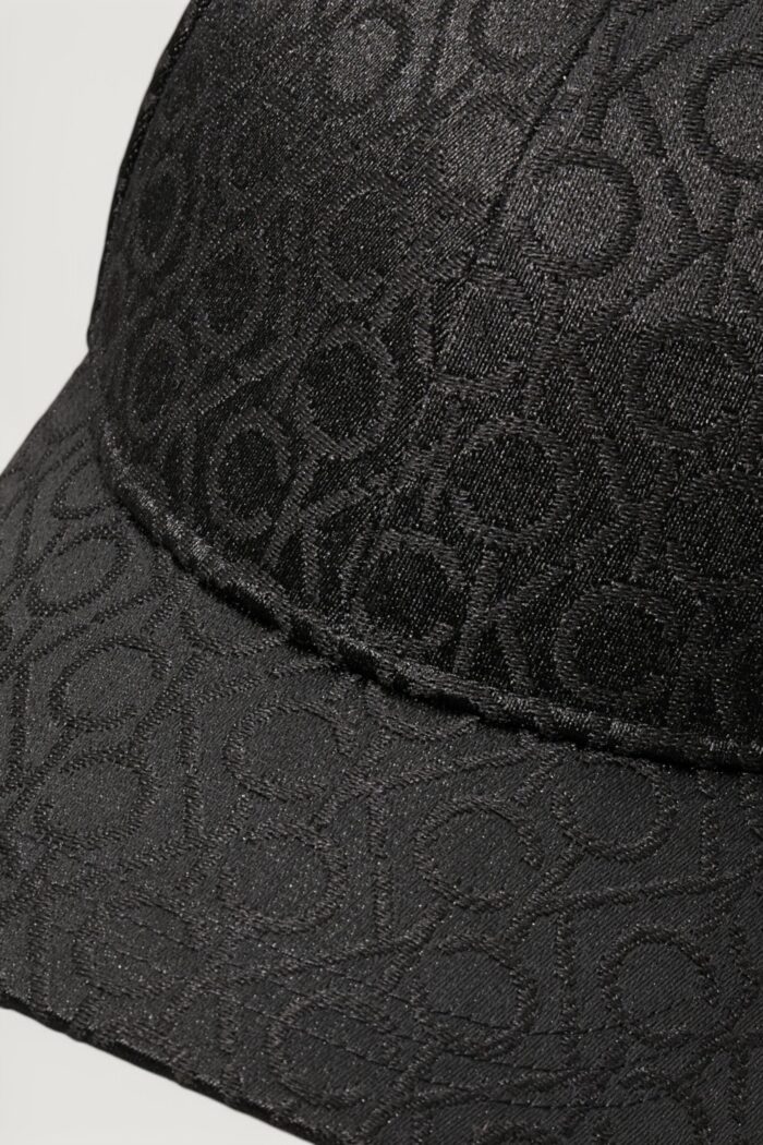 Cappello con visiera Calvin Klein MONOGRAM JACQUARD Nero