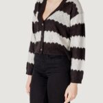 Cardigan Jacqueline de Yong JDYSUN MIA L/S Black-White - Foto 2