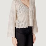 Cardigan Only ONLASA LS STRUCTURE Beige chiaro - Foto 3