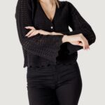 Cardigan Only ONLASA LS STRUCTURE Nero - Foto 1