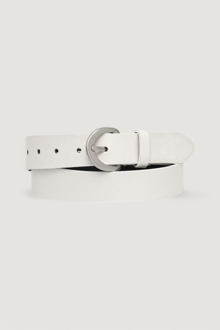 Cinta Calvin Klein CLASSIC PIN BUCKLE 30MM Bianco