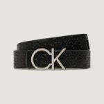 Cinta Calvin Klein CK REVERSIBLE BELT 3.0_MONO Nero - Grigio - Foto 1