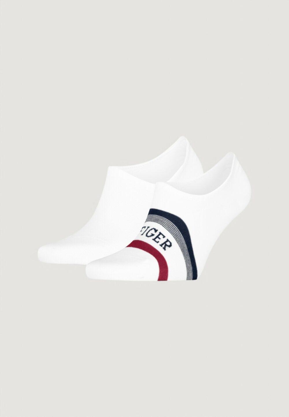 Fantasmini Tommy Hilfiger TH MEN FOOTIE 2P HILFIGER TAB Bianco - Foto 1