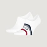 Fantasmini Tommy Hilfiger TH MEN FOOTIE 2P HILFIGER TAB Bianco - Foto 1