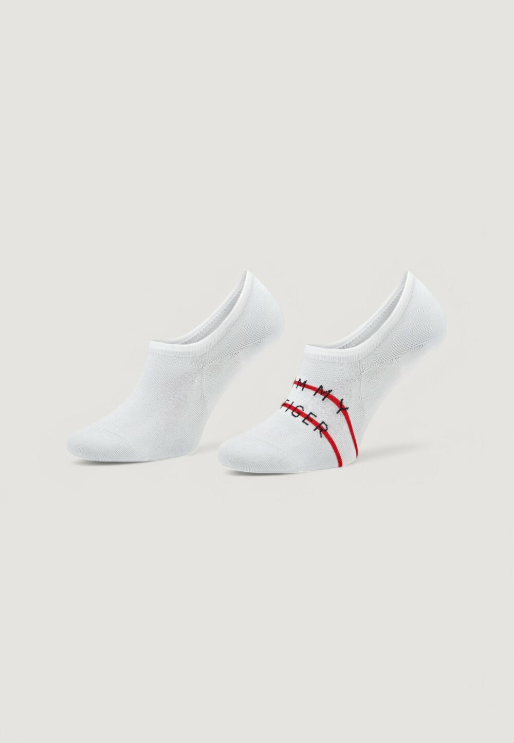 Fantasmini Tommy Hilfiger TH MEN FOOTIE 2P TH STRIPE Bianco - Foto 1