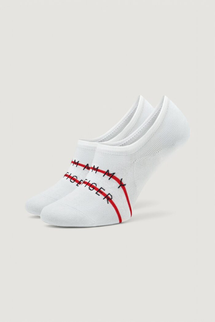 Fantasmini Tommy Hilfiger TH MEN FOOTIE 2P TH STRIPE Bianco