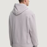 Felpa con cappuccio Calvin Klein Jeans EMBROIDERED BOX HOOD Lilla - Foto 2