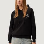 Felpa senza cappuccio Calvin Klein Jeans EMBROIDERED CK REGUL Nero - Foto 1