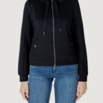 Felpa senza cappuccio Street One LTD QR zipper jacket w.strings Nero - Foto 5