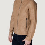 Giacchetto Jack Jones JJEWARNER WASHED PU JACKET NOOS Beige - Foto 2