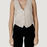 Gilet da completo Desigual CHALECO_PORTLAND Beige chiaro - Foto 5