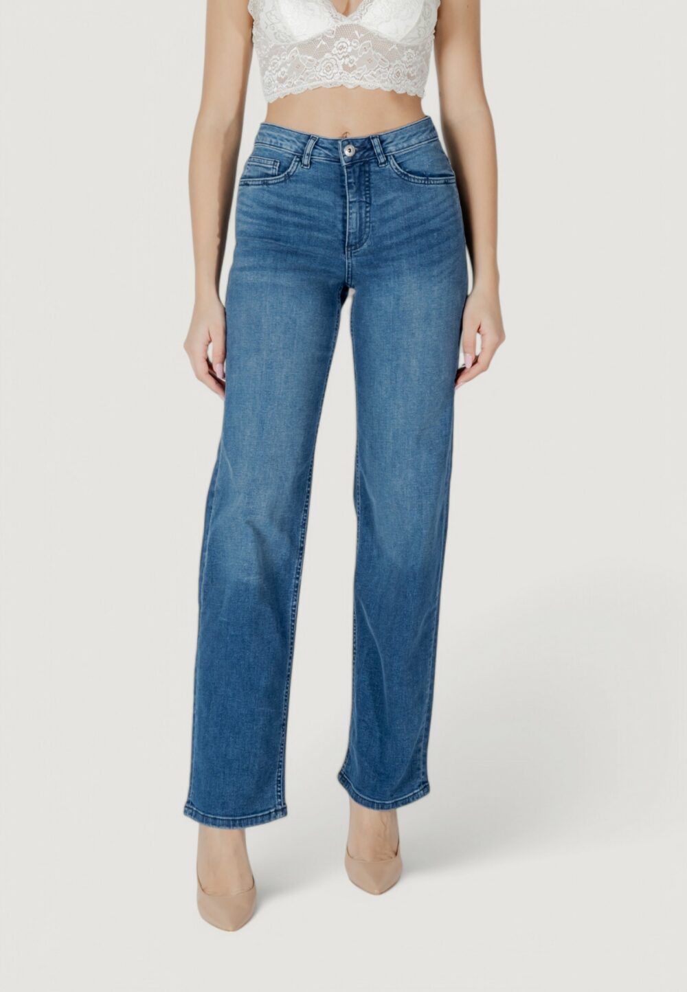 Jeans larghi ICHI IHTWIGGY STRAIGHT Denim - Foto 2