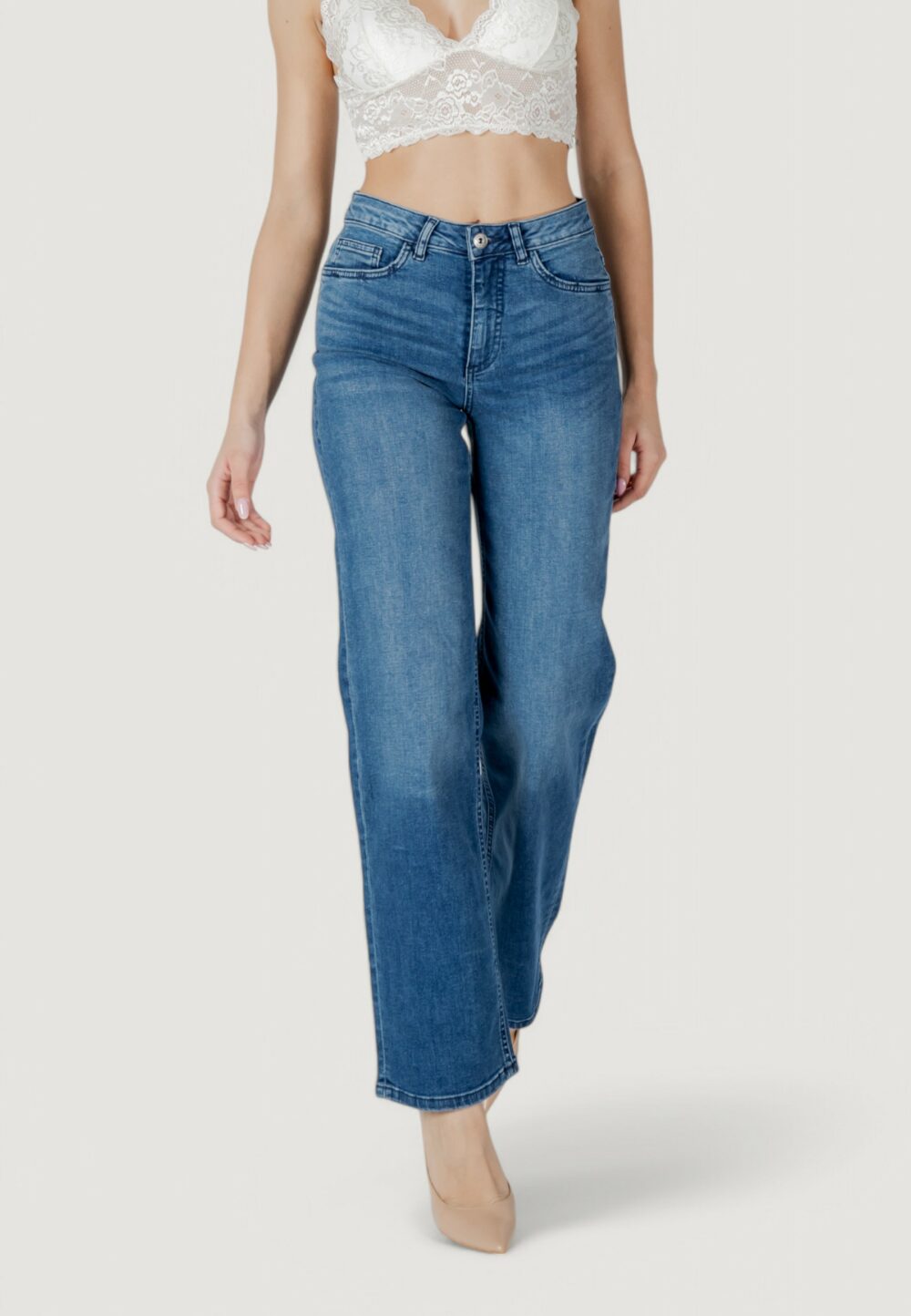 Jeans larghi ICHI IHTWIGGY STRAIGHT Denim - Foto 1