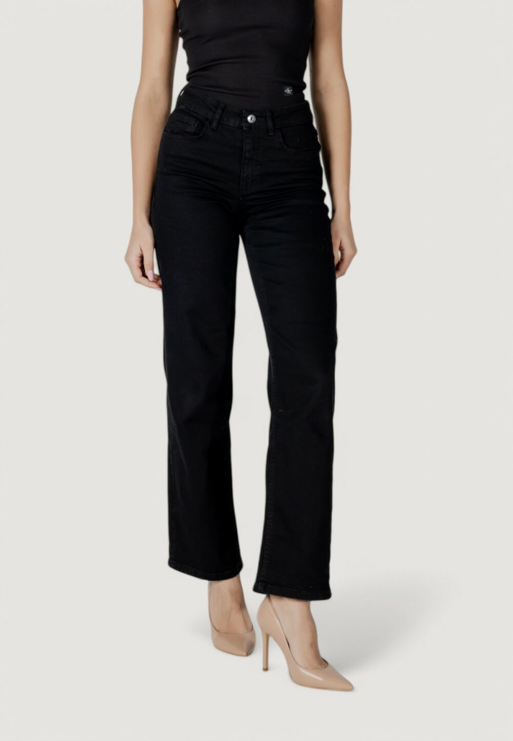 Jeans larghi ICHI IHTWIGGY STRAIGHT Nero - Foto 1