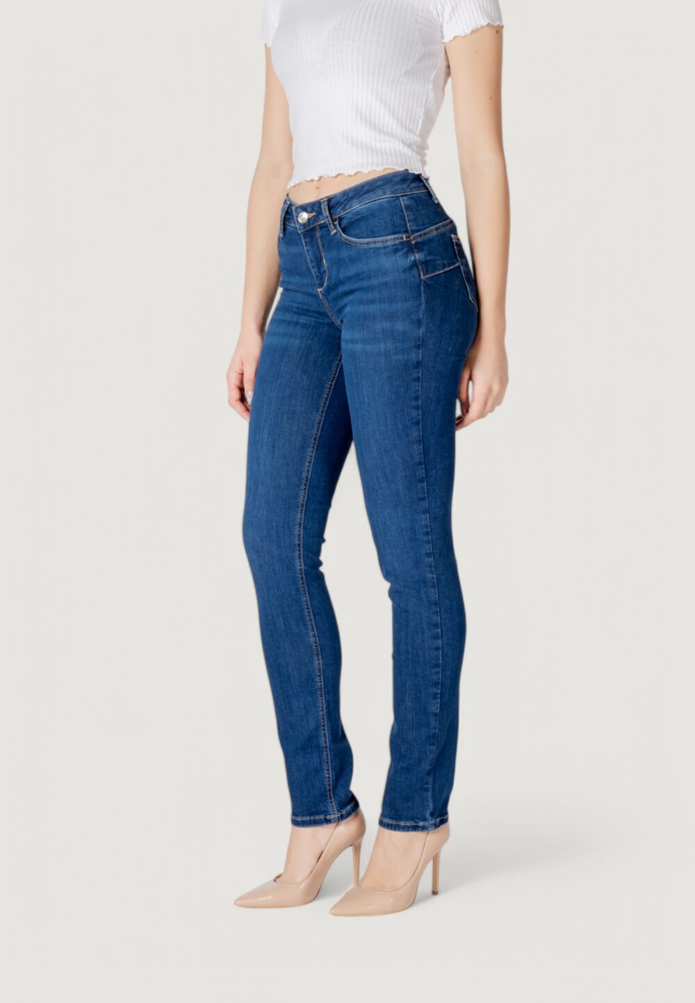 Jeans mom Liu-Jo UP MAGNETIC REG.W. Denim - Foto 2